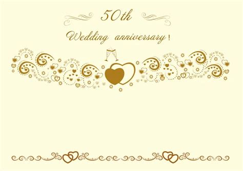 50th wedding anniversary Vector Art Stock Images | Depositphotos