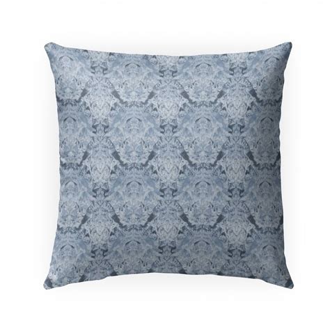 Inkblot Watercolor Damask Light Blue Indooroutdoor Pillow By Kavka Designs 18 X 18 Bed