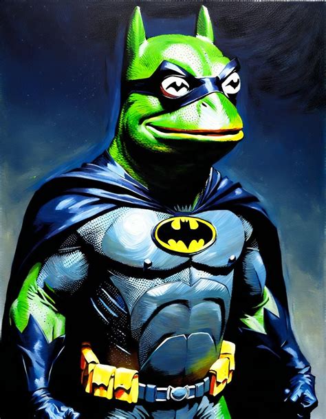 Kermit The Frog As Batman Ai Generated Artwork Nightcafe Creator