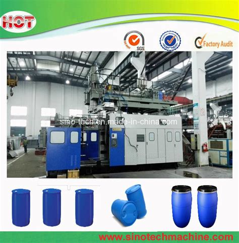 Big Blue Plastic Barrel Blow Moulding Machine Hdpe Plastic Blowing