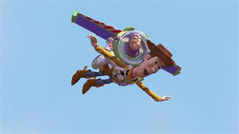 Toy Story Woody And Buzz Flying