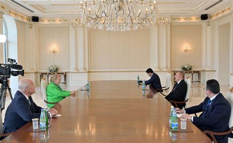 Azerbaijani President Meets Visiting Director General Of Un Geneva [update]