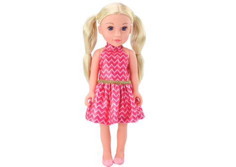 Doll Pink Dress Ponytails Blonde Hair Large Doll Cm Toys Dolls Houses Buggys Lalki