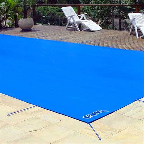 Capa Lona Para Piscina 9x5m 5x9m Vem Dreno E 28 Pinos A