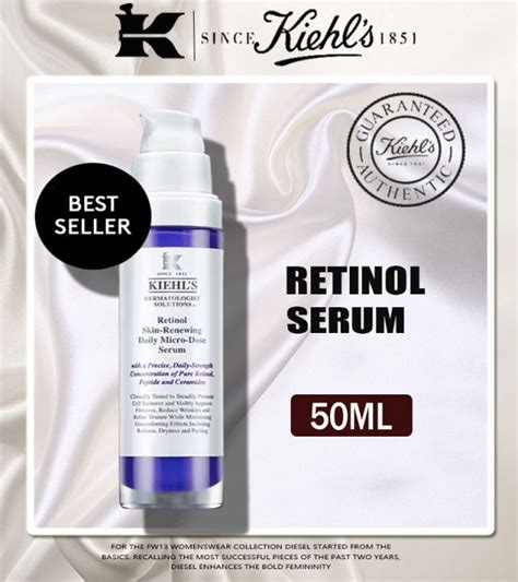 Official Kiehl S Retinol Skin Renewing Daily Micro Dose Serum 50ml คีลส์ เซรั่มเรตินอลบริสุทธ