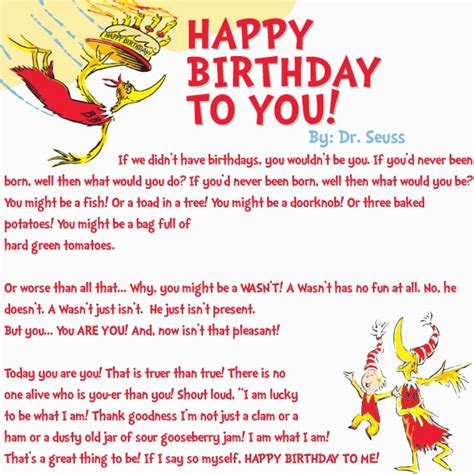 Dr Seuss Happy Birthday To You Quotes Birthdaybuzz