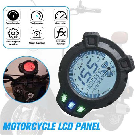 Motorcycle Rmp Color Oil Level Lcd Digital Odometer Bws For