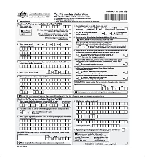 Employee Tax File Number Form 2023 Employeeform Net Hot Sex Picture