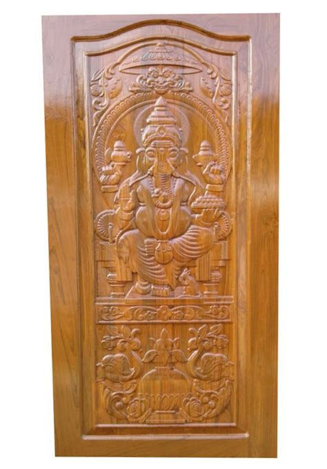 Interior Mm Teak Wood Polished Carving Door For Home At Rs Sq