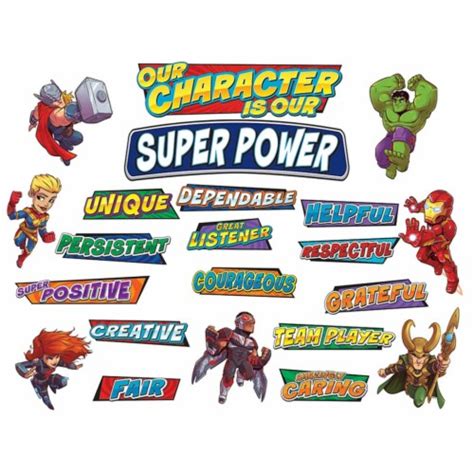 Eureka Eu 847045 Marvel Super Hero Adventure Hero Traits Mini Bulletin