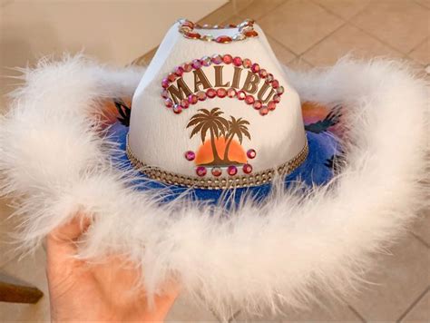 Malibu Coconut Rum Cowboy Hat Custom Cowboy Hats Halloween Costumes