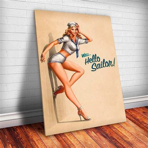 Placa Decorativa Pin Up Marinheira 2 Mdf 20x30cm Leroy Merlin