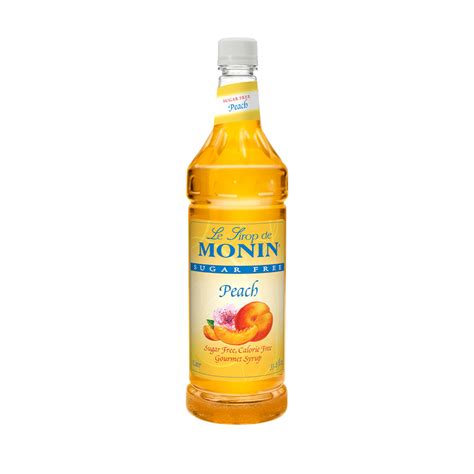 Monin Sugar Free Peach Syrup Fortuna Enterprises