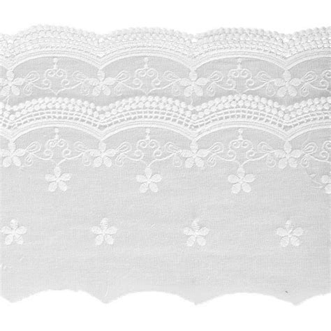 1 Yard Stickerei Blumen Spitzenbesatz Baumwolle Spitzenband Hochzeit