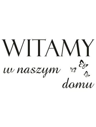 Naklejki Napisy I Cytaty Witamy W NaklejkiOzdobne Pl