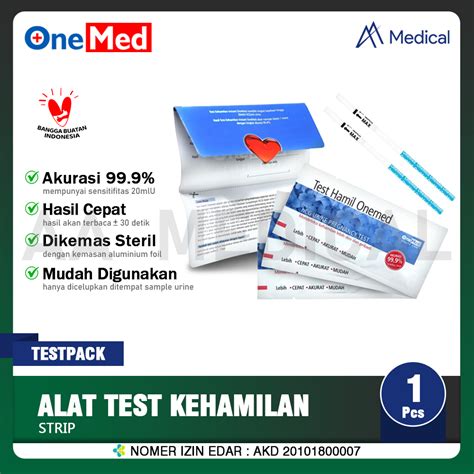 Jual Onemed Alat Tes Kehamilan Cepat Test Pack Cek Hamil Testpack