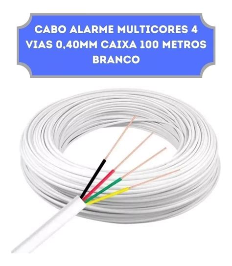 Cabo Vias Para Alarmes Multicores Metros Mebuscar Brasil