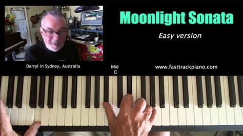 Moonlight Sonata Piano Lesson For Beginners Bars 1 4 Youtube