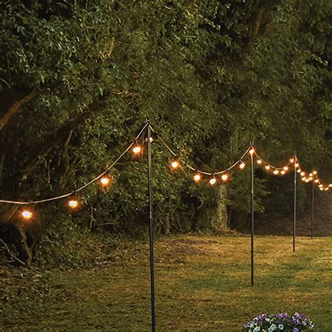 Festive Lights 1 5m Or 2 4m Festoon Poles For Hanging Decorative