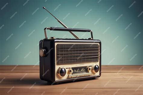 Premium Photo Vintage Radio Waves Background With Copy Space