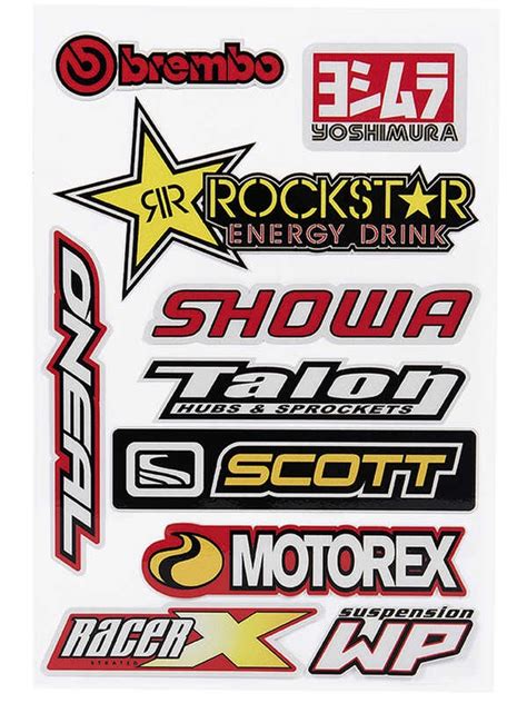 Reflective Motorcycle Sticker Bike Helmet Decals Yoshimura Showa WP