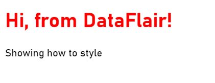 styling react  css dataflair
