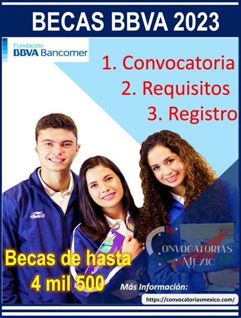 ≫ Becas Bbva 2023 Beca De Hasta 4 Mil 500 Pesos Mensuales ️【 Enero 2025】