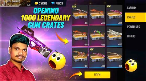 Opening All 1000 Legendary Gun Crates Skin RIP 40000 Tips And