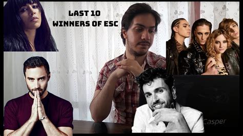 Top 10 Most Recent Winners Of Eurovision Youtube