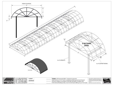 CAD Drawings Gallery | A. Hoffman Awning Co
