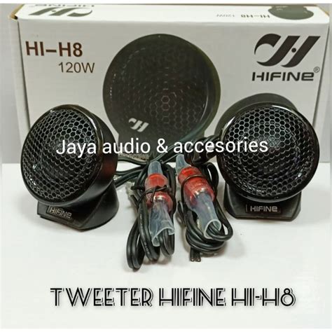 Jual Tweeter Hifine Hl H8 Silk Dome Tweeter Hitam Dan Lis Orange