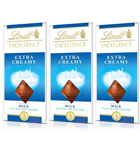 Zestaw Czekolad Lindt Excellence Extra Creamy G X