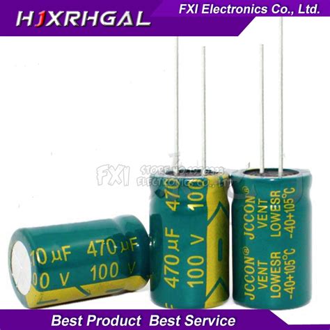 10pcs 100v470uf 470uf100v 1626 Electrolytic Capacitor 100v 470uf 16x26 Shopee Thailand