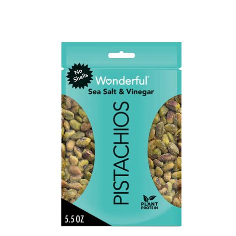 Wonderful No Shell Pistachios Sea Salt Vinegar Shop Nuts Seeds