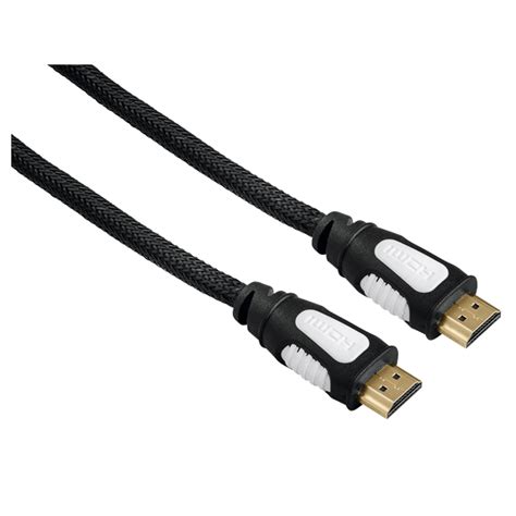 Hama Cablu HDMI High Speed Ethernet 3m 4K Fabric Negru 56508