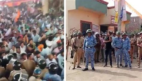 Protest For Maratha Reservation Turns Violent In Jalna Police Use Lathi Charge To Disperse