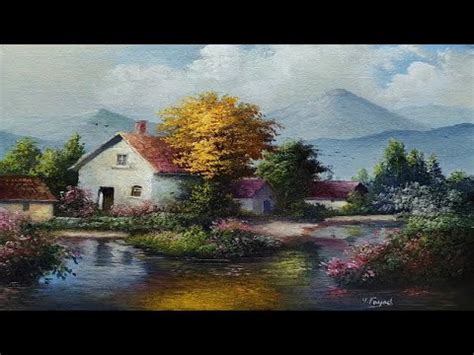 How I Paint Landscape Just By Colors Oil Painting Landscape Step By