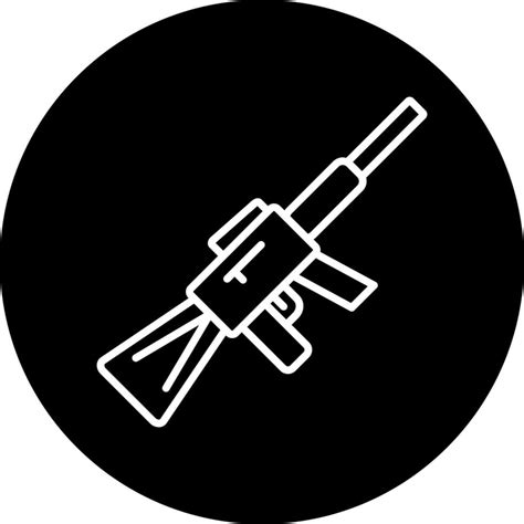 rifle Vector Icon Style 22547598 Vector Art at Vecteezy