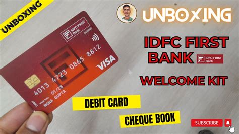 IDFC FIRST BANK WELCOME KIT UNBOXING 2023 YouTube