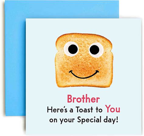 Huxters Birthday Cards For Men Special Toast To Brother Birthday Card