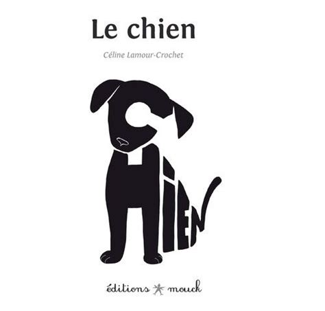 Le Chien Dessiner Avec Des Mots Logo Typographique Calligramme