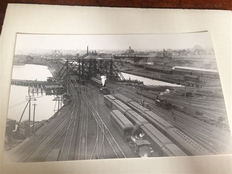 Real Photo Boston Maine Railroad Freight Yards Boston Southern