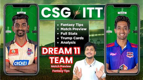 Csg Vs Itt Dream Team Prediction Itt Vs Csg Dream Fantasy Tips