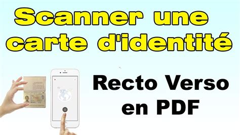 Comment Scanner Une Carte D Identit Recto Verso En Pdf Youtube