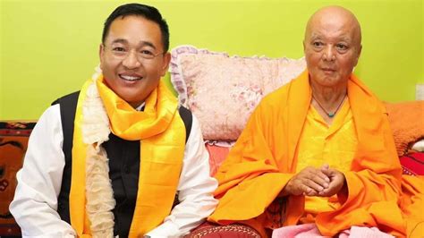 Sikkim Cm Tamang Extends Birthday Wishes To Gurung Tulku Nima Hoisher