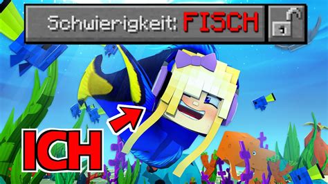 Ich Hab Minecraft Als Fisch Durchgespielt Extrem Schwierig Youtube