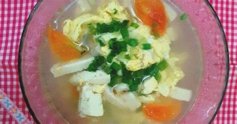 Resep Tan Hua Tang Sup Tomat Telur Tahu Oleh Dyaaahhk Cookpad