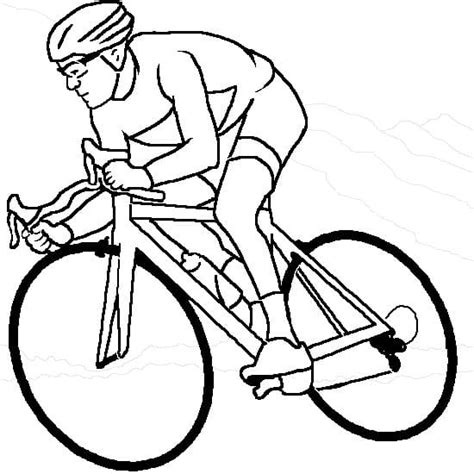 Coloriage Dessin de Cyclisme Gratuit télécharger et imprimer gratuit