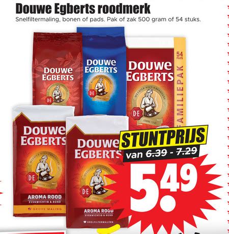 Douwe Egberts Koffiepad Koffie Folder Aanbieding Bij Dirk Details