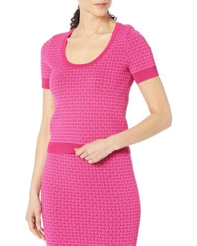 Pink Michael Michael Kors Tops For Women Lyst